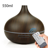 400/550ml Aroma Essential Oil Diffuser Aromatherapy Ultrasonic Air Humidifier Automatically Define Remote Control Humidificador