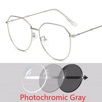 Metal Irregular Polygon Myopia Eyeglasses Women Men Prescription Spectacles Eyewear -0.5 -0.75 -1 -1.25 -1.5 -2 -2.5 -3 -3.5 -4