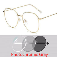 Metal Irregular Polygon Myopia Eyeglasses Women Men Prescription Spectacles Eyewear -0.5 -0.75 -1 -1.25 -1.5 -2 -2.5 -3 -3.5 -4