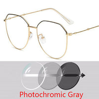 Metal Irregular Polygon Myopia Eyeglasses Women Men Prescription Spectacles Eyewear -0.5 -0.75 -1 -1.25 -1.5 -2 -2.5 -3 -3.5 -4