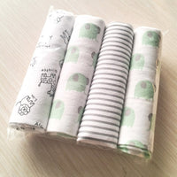 NEW color 4pcs/pack 100%cotton flannel receiving baby blanket newborn  colorful cobertor baby bedsheet supersoft blanket 76x76cm