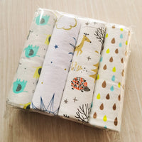 NEW color 4pcs/pack 100%cotton flannel receiving baby blanket newborn  colorful cobertor baby bedsheet supersoft blanket 76x76cm