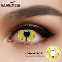 EYESHARE Color Contact Lenses For Eyes 2pcs Anime Cosplay Colored Lenses Blue Red Halloween Lenses Contact Lens Beauty Makeup