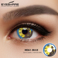 EYESHARE Color Contact Lenses For Eyes 2pcs Anime Cosplay Colored Lenses Blue Red Halloween Lenses Contact Lens Beauty Makeup