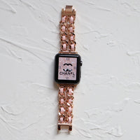 Strap For Apple Watch 7 Band 45MM 41MM 6 5 4 3 2 38 mm 42mm Bracelet Stainless Steel luxury for iWatch series 7 6 se  40mm 44mm