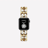 Strap For Apple Watch 7 Band 45MM 41MM 6 5 4 3 2 38 mm 42mm Bracelet Stainless Steel luxury for iWatch series 7 6 se  40mm 44mm