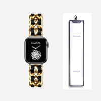 Strap For Apple Watch 7 Band 45MM 41MM 6 5 4 3 2 38 mm 42mm Bracelet Stainless Steel luxury for iWatch series 7 6 se  40mm 44mm