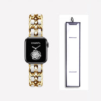 Strap For Apple Watch 7 Band 45MM 41MM 6 5 4 3 2 38 mm 42mm Bracelet Stainless Steel luxury for iWatch series 7 6 se  40mm 44mm