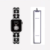 Strap For Apple Watch 7 Band 45MM 41MM 6 5 4 3 2 38 mm 42mm Bracelet Stainless Steel luxury for iWatch series 7 6 se  40mm 44mm
