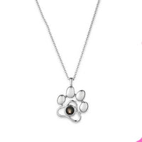 Personalized Customized Pet Photo Dog Paw Necklace Pendant For Men Women Girls Charm Choker Necklace Birthday Jewelry Gift