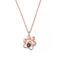 Personalized Customized Pet Photo Dog Paw Necklace Pendant For Men Women Girls Charm Choker Necklace Birthday Jewelry Gift