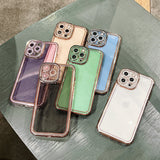 Clear Plating Star Diamond Angel Eyes Phone Case for IPhone 11 12 13 Pro Max XR X XS 7 8 Plus Soft Cover Lens Protection Cases