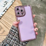 Clear Plating Star Diamond Angel Eyes Phone Case for IPhone 11 12 13 Pro Max XR X XS 7 8 Plus Soft Cover Lens Protection Cases