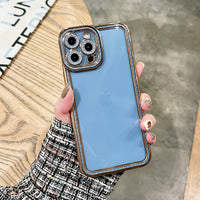 Clear Plating Star Diamond Angel Eyes Phone Case for IPhone 11 12 13 Pro Max XR X XS 7 8 Plus Soft Cover Lens Protection Cases
