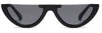 Cool 2022 Half Frame Cat Eye Sunglasses  Women Fashion Brand Designer Eyewear Candy Colors Lens Sun Glasses Mirror UV400