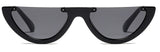 Cool 2022 Half Frame Cat Eye Sunglasses  Women Fashion Brand Designer Eyewear Candy Colors Lens Sun Glasses Mirror UV400