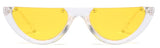 Cool 2022 Half Frame Cat Eye Sunglasses  Women Fashion Brand Designer Eyewear Candy Colors Lens Sun Glasses Mirror UV400