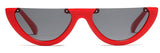 Cool 2022 Half Frame Cat Eye Sunglasses  Women Fashion Brand Designer Eyewear Candy Colors Lens Sun Glasses Mirror UV400