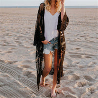 2022 Lace Beach Pareo Beachwear Swim suit Cover up Playa Pareo Tunics for Beach Kimono Swimwear Women Lace Beach Dress #Q767