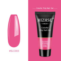 MIZHSE 30ml Poly Nail Gel Finger Extension Quick Extension Poly-gel Semi Permanent Gel Soak Off UV Gel Nail Polish For Nail Art
