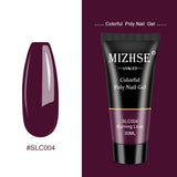 MIZHSE 30ml Poly Nail Gel Finger Extension Quick Extension Poly-gel Semi Permanent Gel Soak Off UV Gel Nail Polish For Nail Art