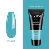 MIZHSE 30ml Poly Nail Gel Finger Extension Quick Extension Poly-gel Semi Permanent Gel Soak Off UV Gel Nail Polish For Nail Art