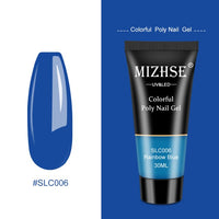 MIZHSE 30ml Poly Nail Gel Finger Extension Quick Extension Poly-gel Semi Permanent Gel Soak Off UV Gel Nail Polish For Nail Art