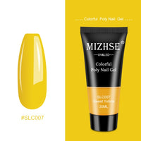 MIZHSE 30ml Poly Nail Gel Finger Extension Quick Extension Poly-gel Semi Permanent Gel Soak Off UV Gel Nail Polish For Nail Art