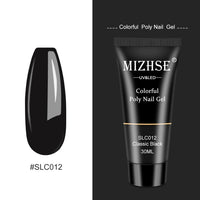 MIZHSE 30ml Poly Nail Gel Finger Extension Quick Extension Poly-gel Semi Permanent Gel Soak Off UV Gel Nail Polish For Nail Art