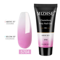 MIZHSE 30ml Poly Nail Gel Finger Extension Quick Extension Poly-gel Semi Permanent Gel Soak Off UV Gel Nail Polish For Nail Art