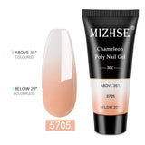MIZHSE 30ml Poly Nail Gel Finger Extension Quick Extension Poly-gel Semi Permanent Gel Soak Off UV Gel Nail Polish For Nail Art
