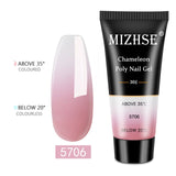 MIZHSE 30ml Poly Nail Gel Finger Extension Quick Extension Poly-gel Semi Permanent Gel Soak Off UV Gel Nail Polish For Nail Art