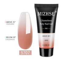 MIZHSE 30ml Poly Nail Gel Finger Extension Quick Extension Poly-gel Semi Permanent Gel Soak Off UV Gel Nail Polish For Nail Art