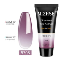 MIZHSE 30ml Poly Nail Gel Finger Extension Quick Extension Poly-gel Semi Permanent Gel Soak Off UV Gel Nail Polish For Nail Art
