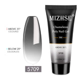 MIZHSE 30ml Poly Nail Gel Finger Extension Quick Extension Poly-gel Semi Permanent Gel Soak Off UV Gel Nail Polish For Nail Art
