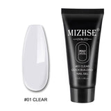MIZHSE 30ml Poly Nail Gel Finger Extension Quick Extension Poly-gel Semi Permanent Gel Soak Off UV Gel Nail Polish For Nail Art