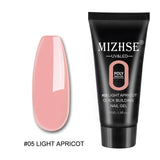 MIZHSE 30ml Poly Nail Gel Finger Extension Quick Extension Poly-gel Semi Permanent Gel Soak Off UV Gel Nail Polish For Nail Art