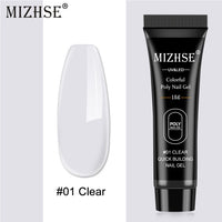 MIZHSE 30ml Poly Nail Gel Finger Extension Quick Extension Poly-gel Semi Permanent Gel Soak Off UV Gel Nail Polish For Nail Art
