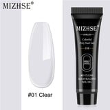 MIZHSE 30ml Poly Nail Gel Finger Extension Quick Extension Poly-gel Semi Permanent Gel Soak Off UV Gel Nail Polish For Nail Art