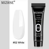 MIZHSE 30ml Poly Nail Gel Finger Extension Quick Extension Poly-gel Semi Permanent Gel Soak Off UV Gel Nail Polish For Nail Art
