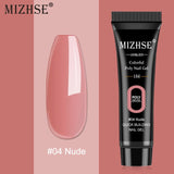MIZHSE 30ml Poly Nail Gel Finger Extension Quick Extension Poly-gel Semi Permanent Gel Soak Off UV Gel Nail Polish For Nail Art