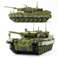 Military 1747pcs Leopard 2 Main Battle Tank Set Building Blocks Army Soldiers German Tank Weapon Bricks Toys Gifts For Kids Boys