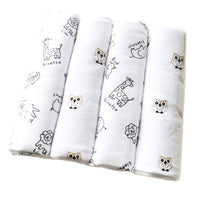 NEW color 4pcs/pack 100%cotton flannel receiving baby blanket newborn  colorful cobertor baby bedsheet supersoft blanket 76x76cm