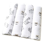 NEW color 4pcs/pack 100%cotton flannel receiving baby blanket newborn  colorful cobertor baby bedsheet supersoft blanket 76x76cm