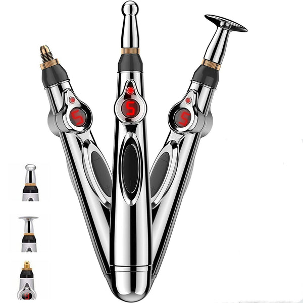 Electric Acupuncture Point Massage Pen Pain Relief Laser Therapy Electronic Meridian Energy Pen Body Head Back Neck Leg Massager