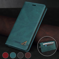Anti-theft Leather Case For Redmi Note 10 Pro 9 8 7A Redmi 10 9 9A 9C 9T 8 8A 7A Mi POCO F3 X3 NFC M3 Pro 11T Phone Cover Case