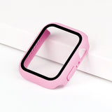Glass + Cover For Apple Watch case 7/6/SE/5/4/3/2/1 iWatch 42mm 38mm bumper Tempered Glass for apple watch 44mm 40mm 45mm 41mm