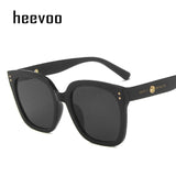 Oversized Goggles Mens Square Sunglasses Women Gentle Brand Rivet Gold Silver Black Elegant Ladies Eyewear Gafas de sol UV400