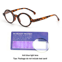 JM Spring Hinge Round Reading Glasses Women Men Diopter Magnifier Presbyopic Glasses Black +0.5 +6
