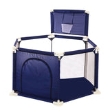 IMBABY black Kids Furniture Playpen For Children Large Dry Pool Baby Playpen Safety Indoor Barriers Home Playground Park For 0-6 Years